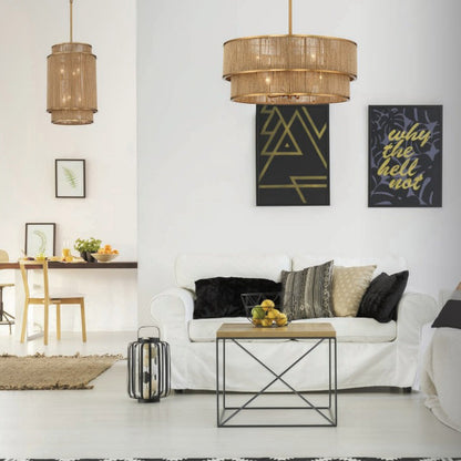 Ashburn Pendant Light in living room.