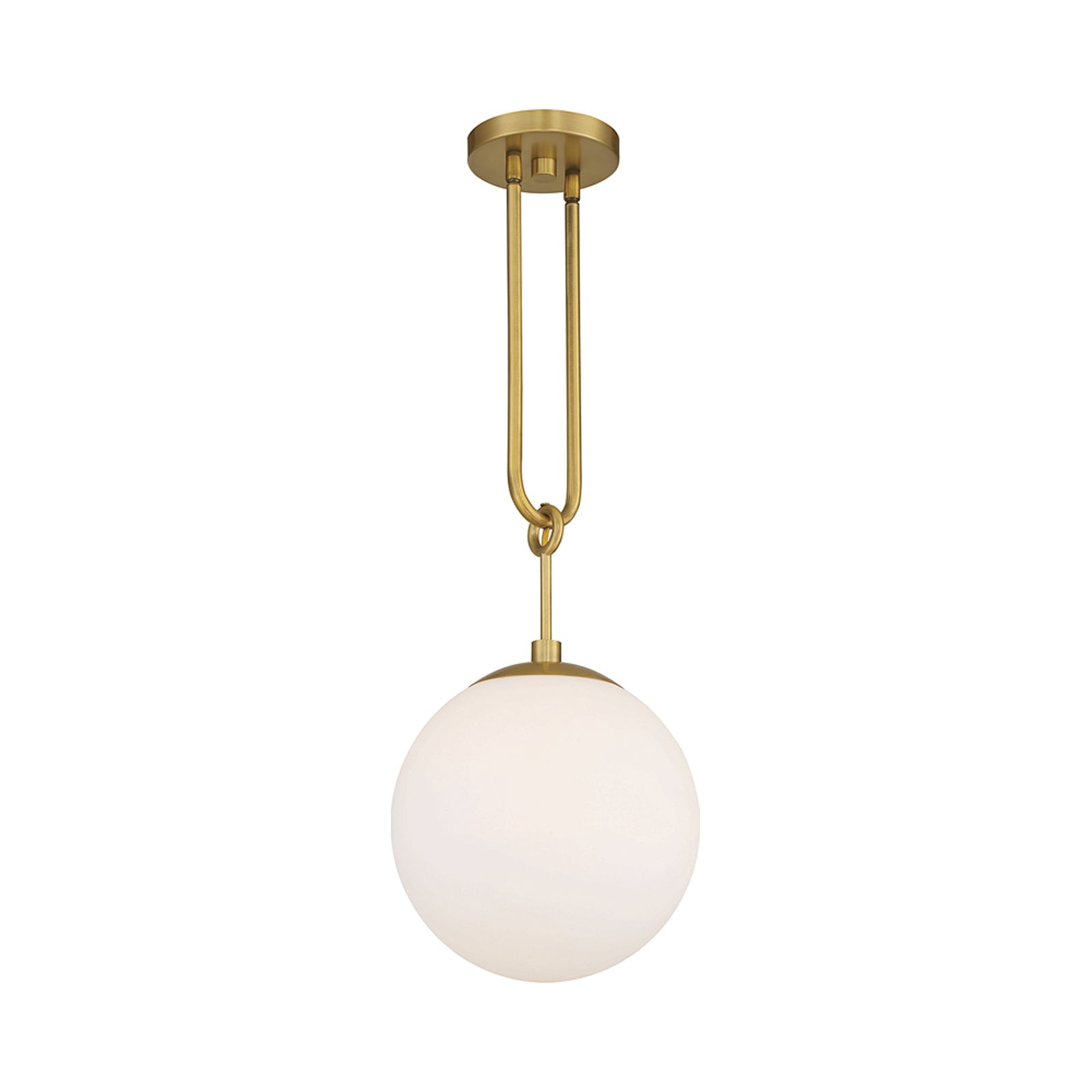 Becker Pendant Light in Warm Brass.