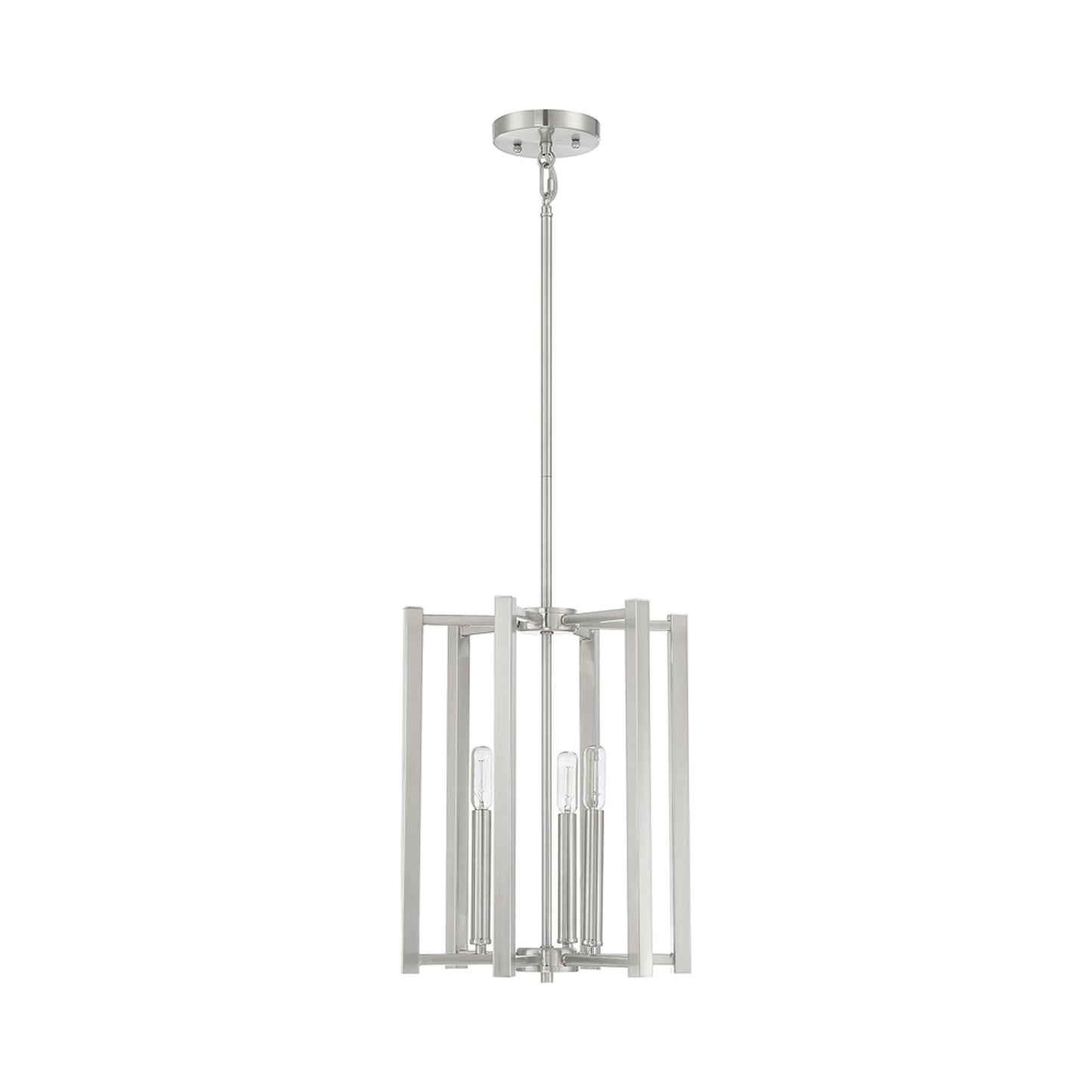 Benson Pendant Light in Satin Nickel (3-Light).