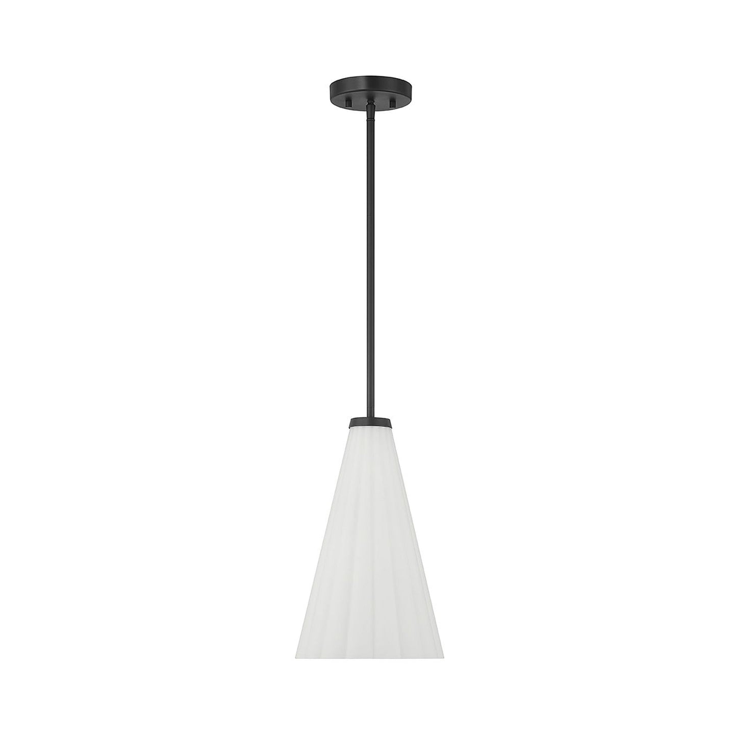 Bristol Pendant Light in Matte Black.