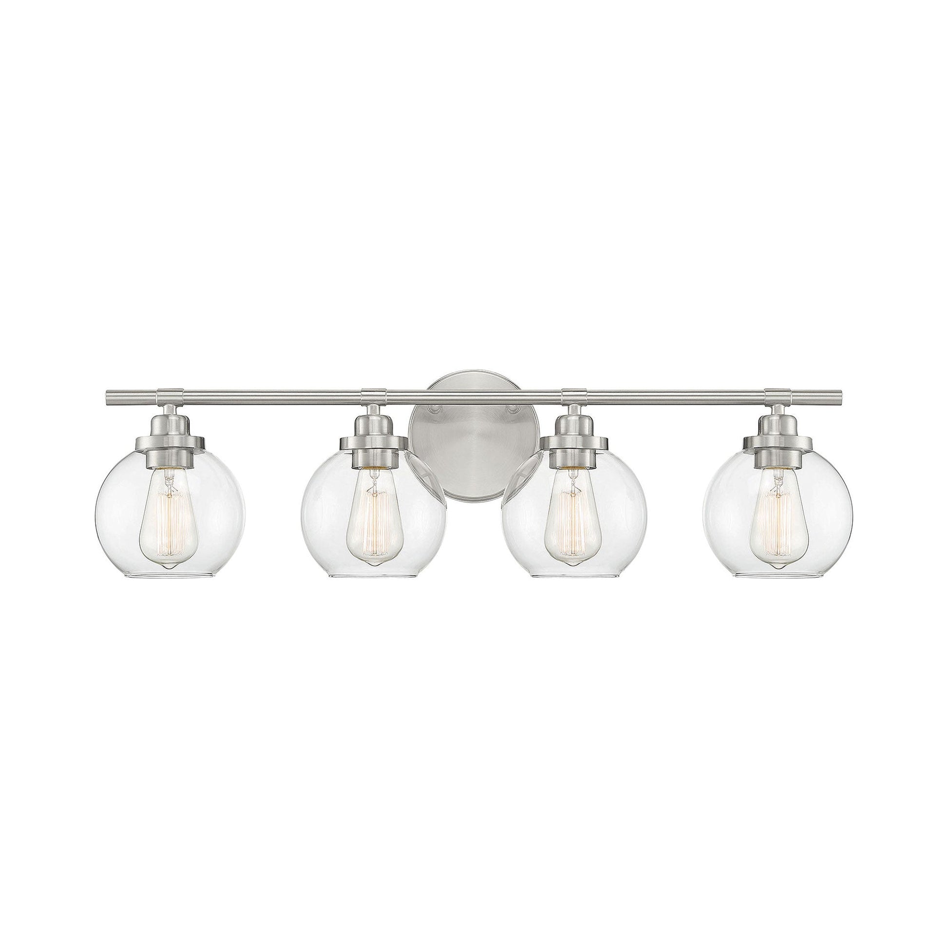 Carson Vanity Wall Light in Satin Nickel (4-Light).
