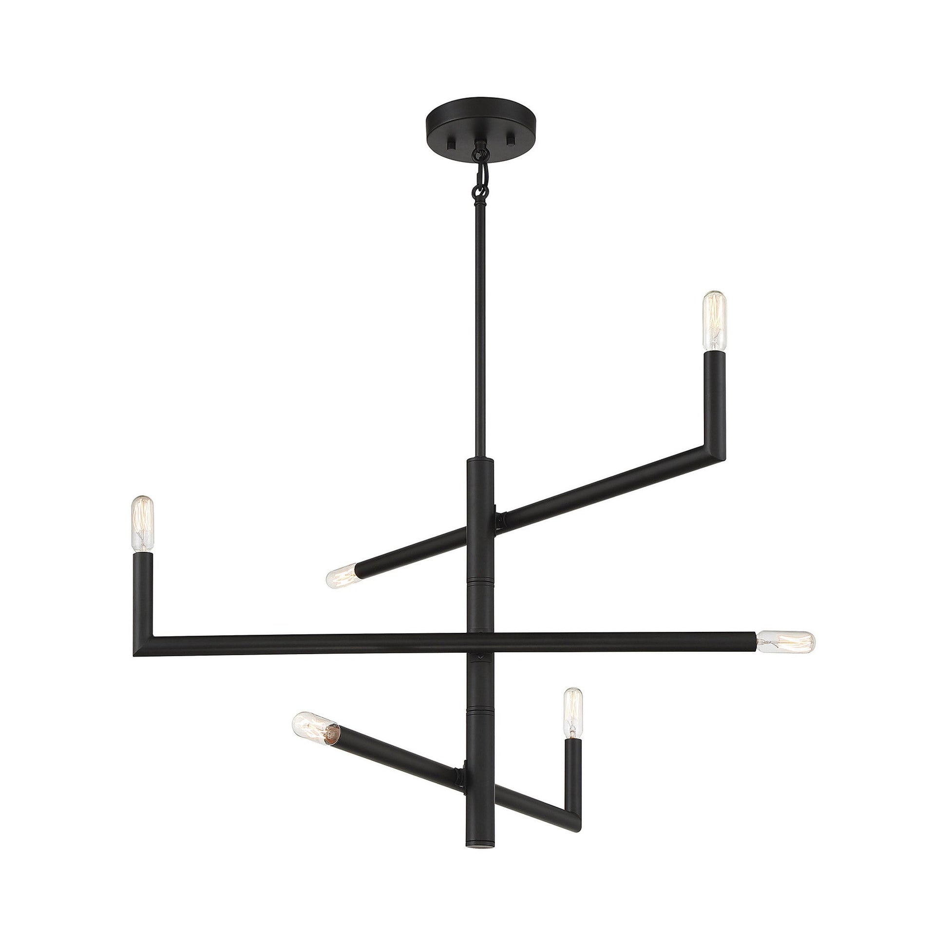 Cristofer Chandelier in Matte Black (6-Light).