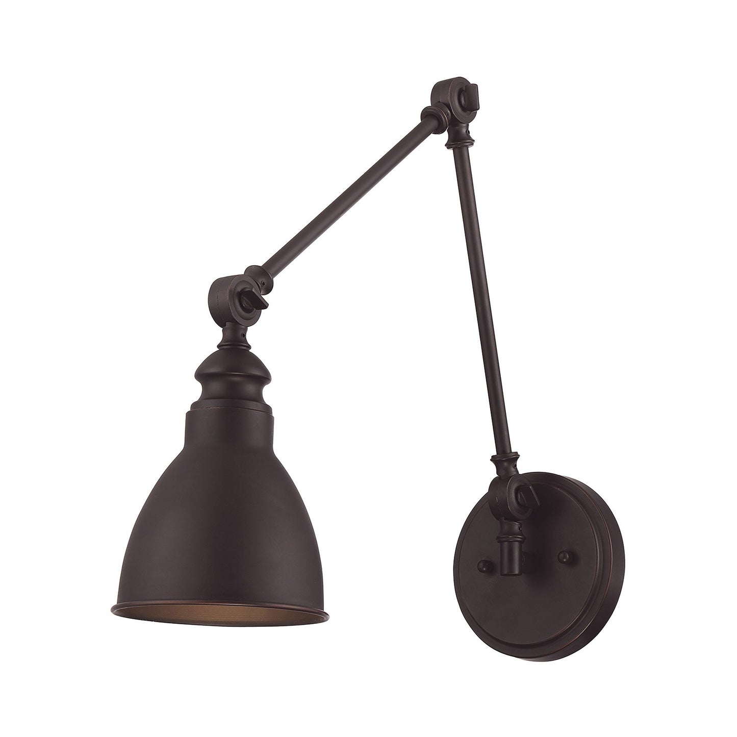 Dakota Adjustable Wall Light in English Bronze.