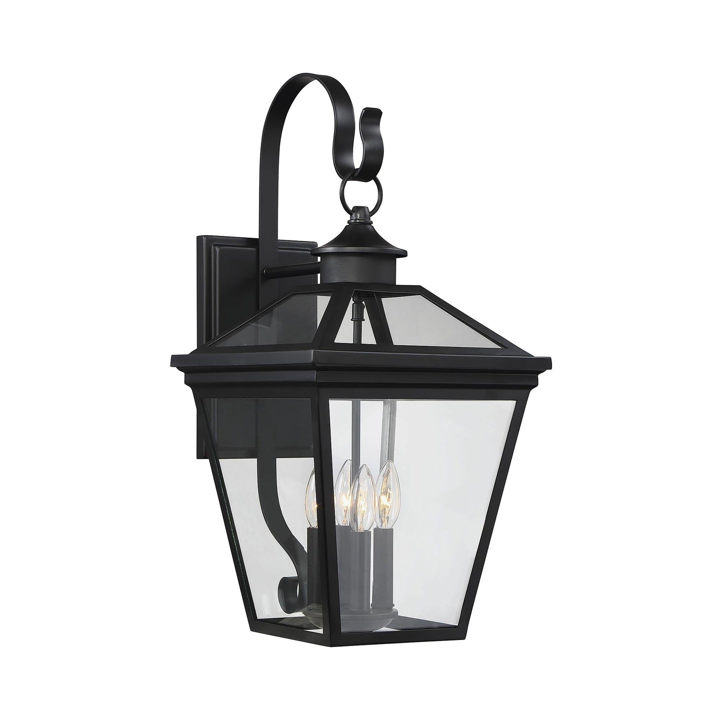 Ellijay Outdoor Wall Light in Black (4-Light).