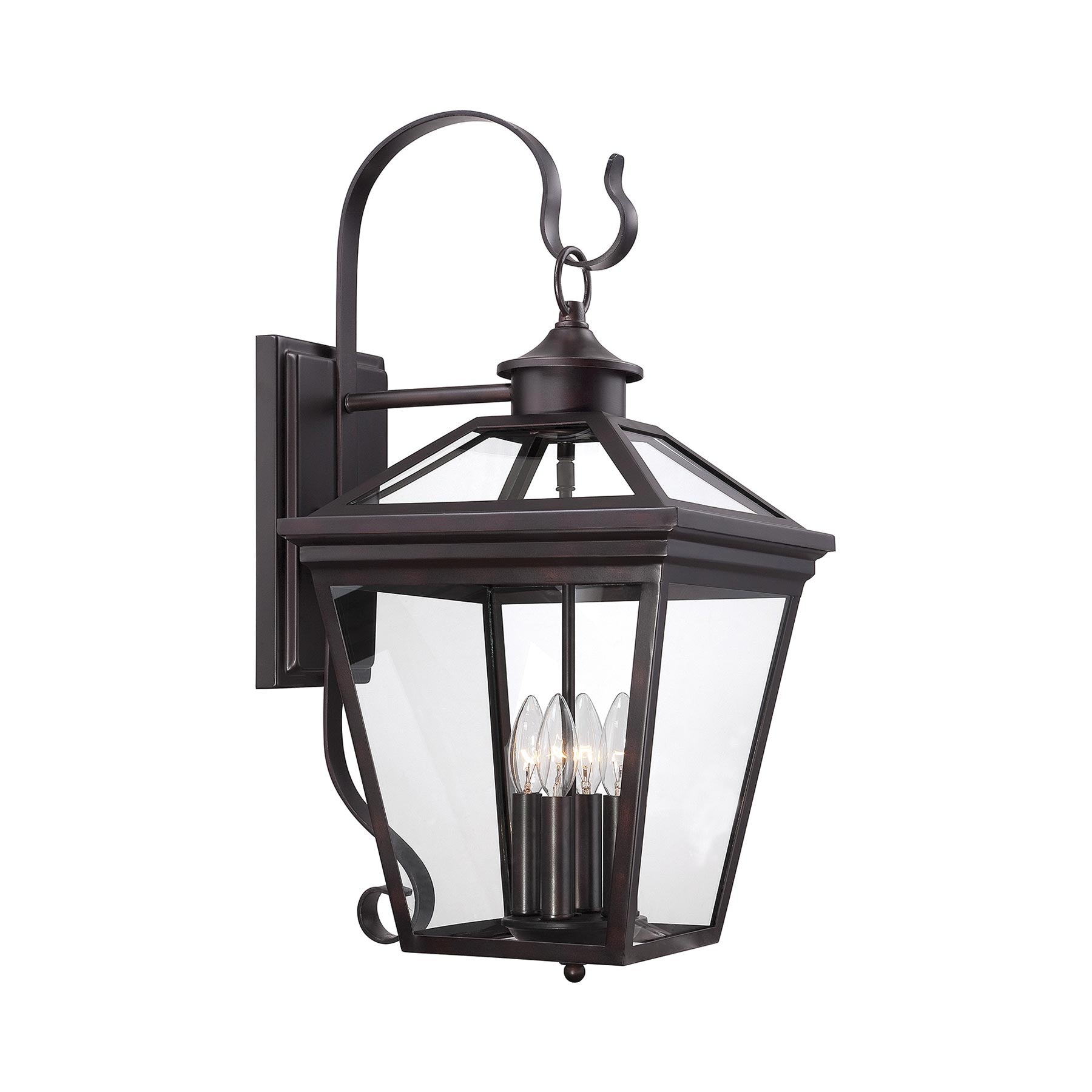 Ellijay Outdoor Wall Light in English Bronze (4-Light).
