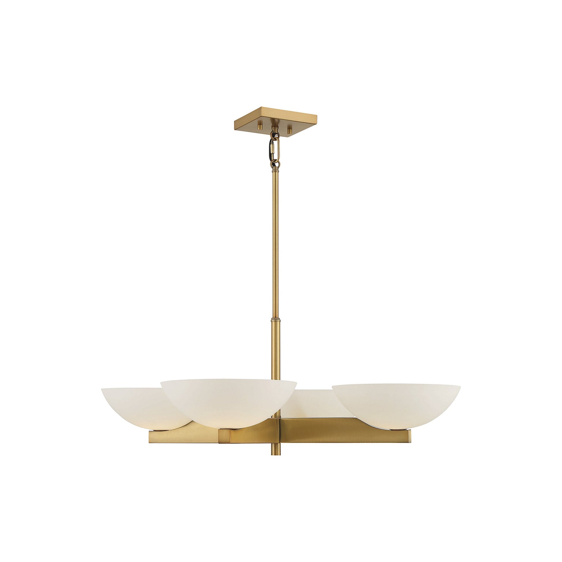 Fallon Chandelier in Warm Brass.