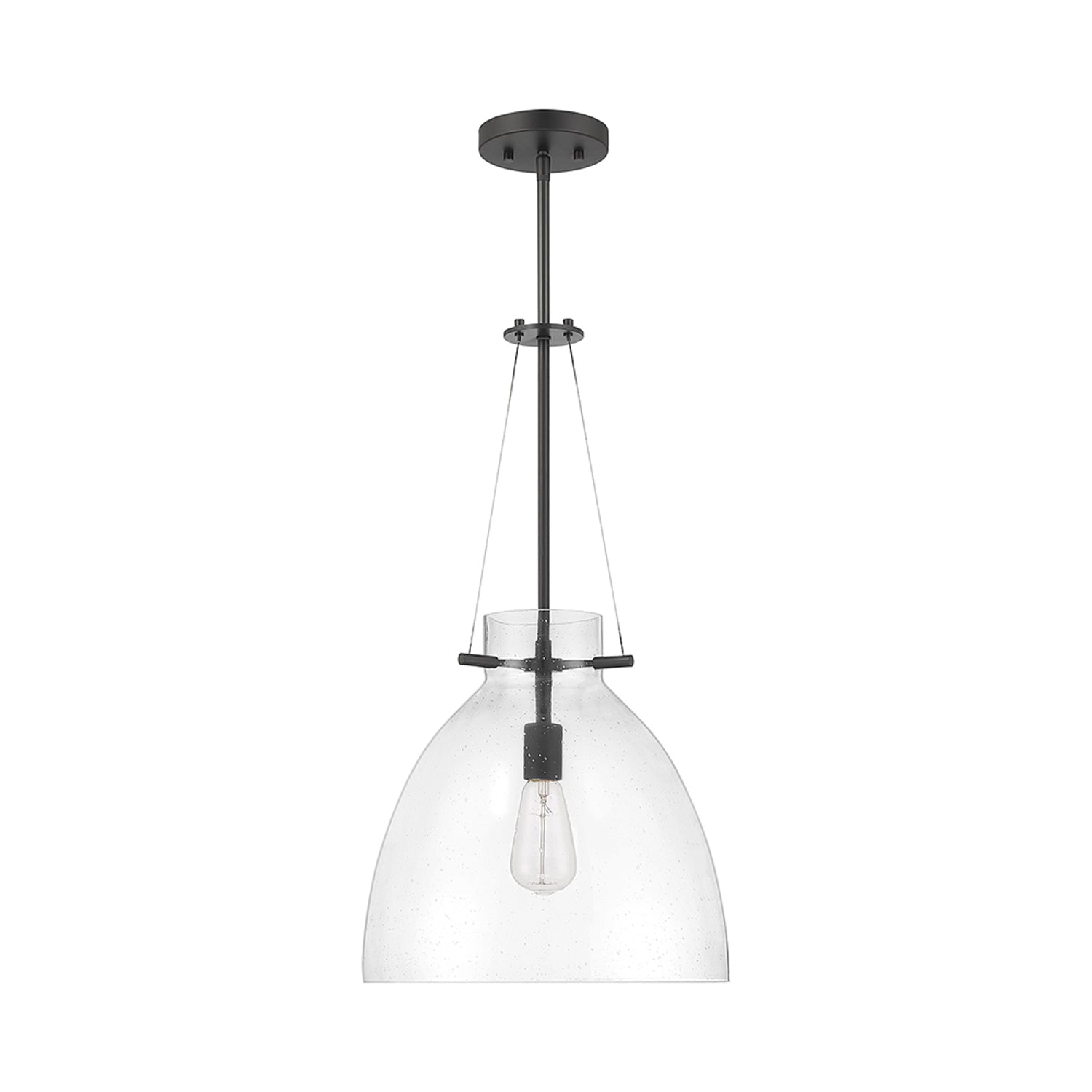 Foster Pendant Light in Matte Black.