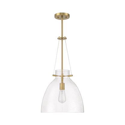 Foster Pendant Light in Warm Brass.