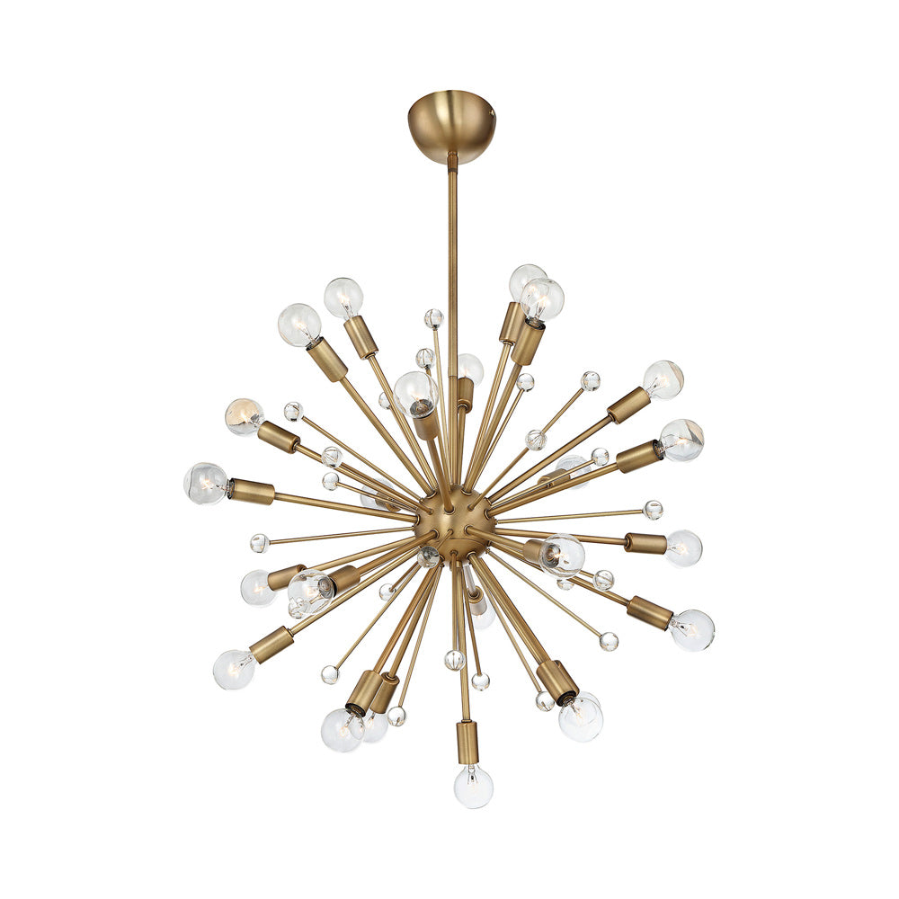 Galea Pendant Light in Warm Brass.