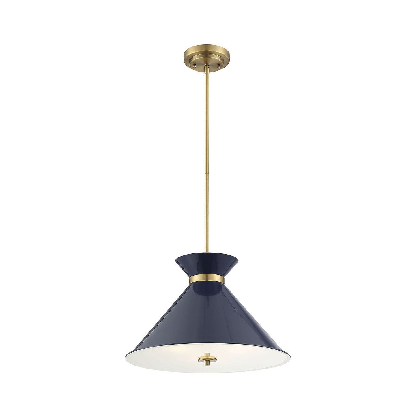 Lamar Pendant Light in Navy Blue.