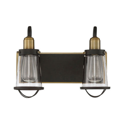 Lansing Vanity Wall Light in English Bronze (2-Light).