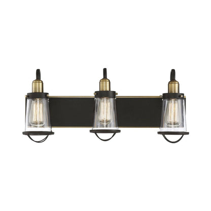 Lansing Vanity Wall Light in English Bronze (3-Light).