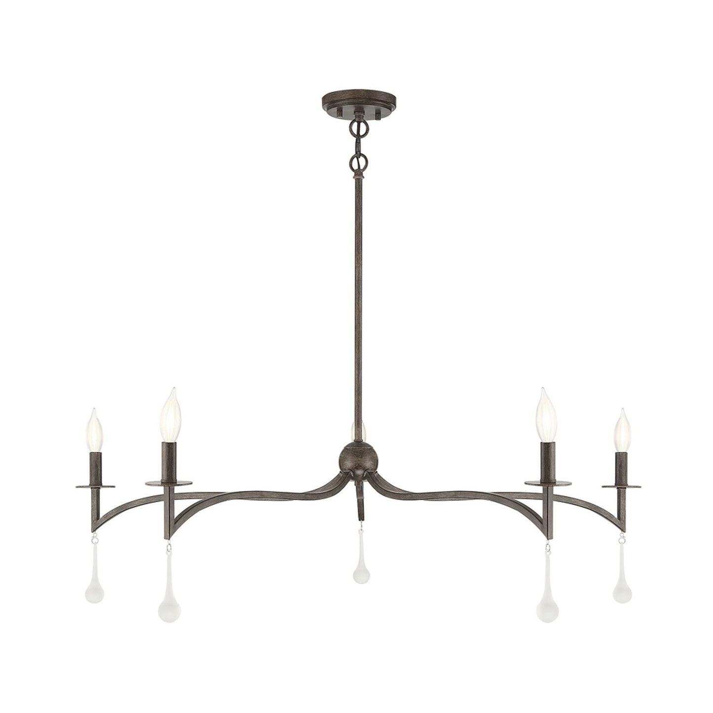 Laramie Chandelier in Chelsea Walnut.