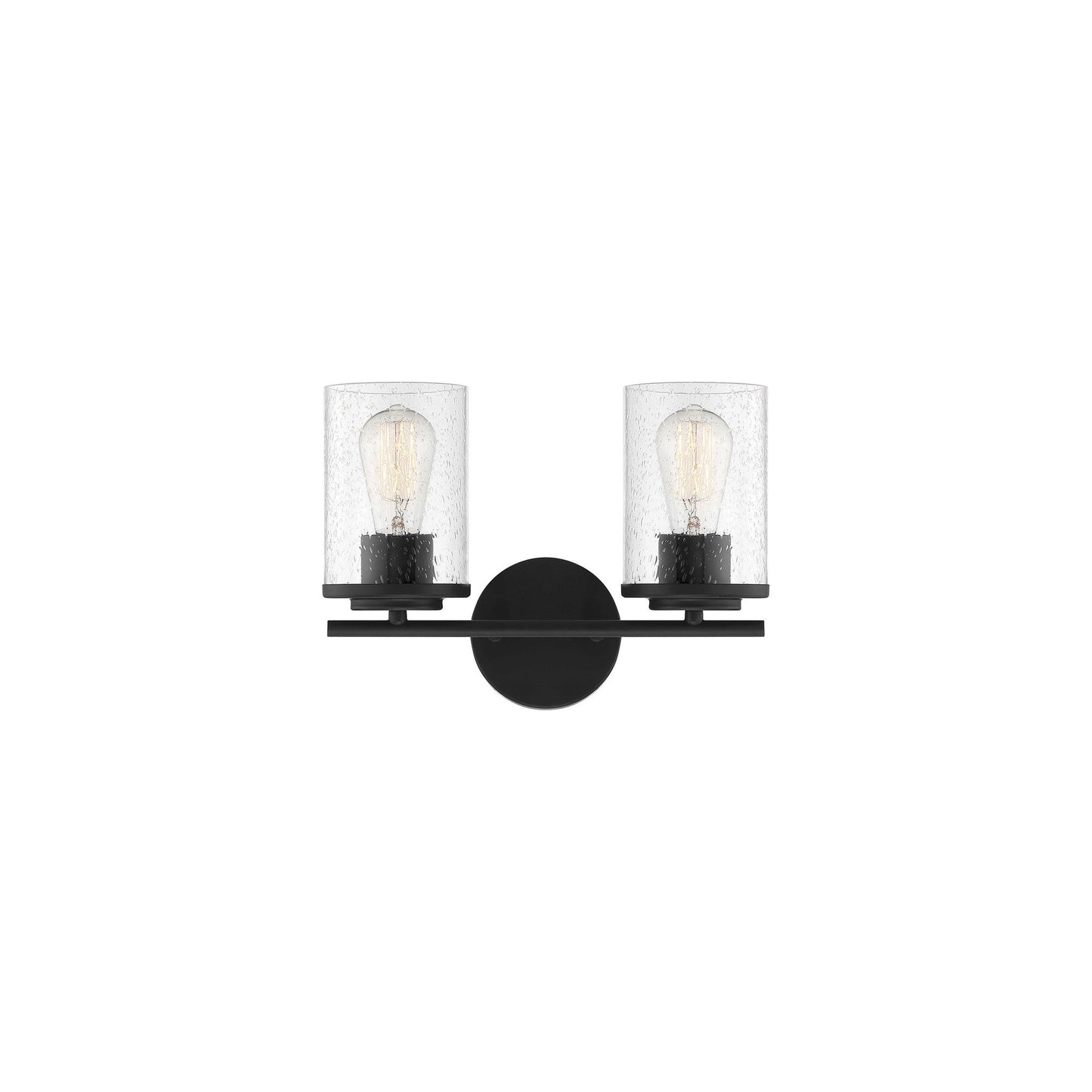 Marshall Vanity Wall Light in Matte Black (2-light).