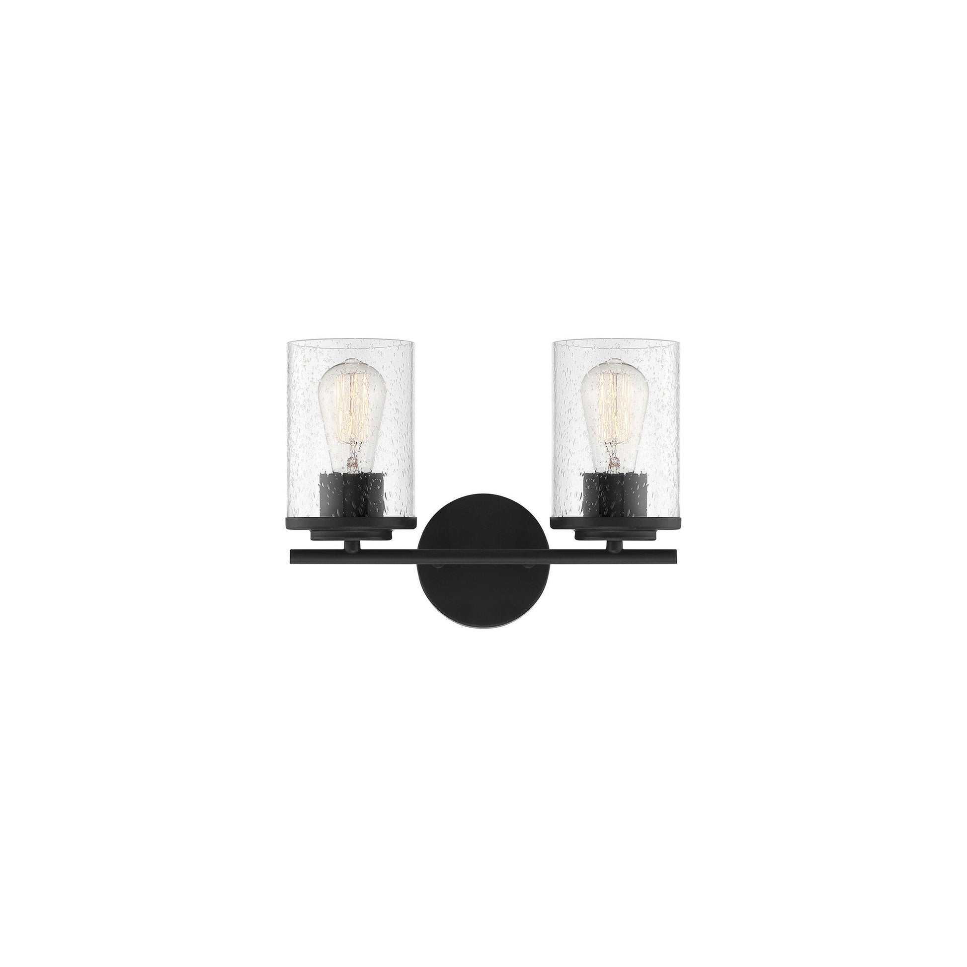 Marshall Vanity Wall Light in Matte Black (2-light).