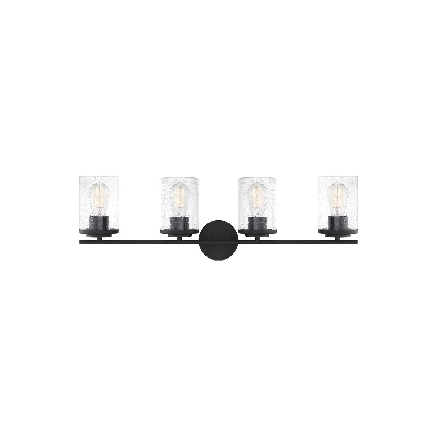 Marshall Vanity Wall Light in Matte Black (4-light).