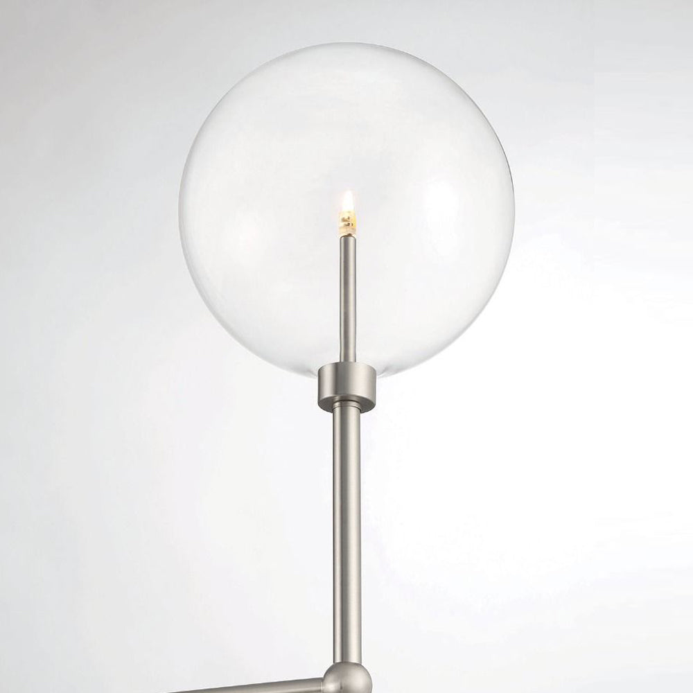 Meridian Glass Chandelier in Detail.