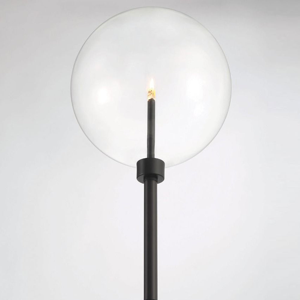 Meridian Glass Chandelier in Detail.