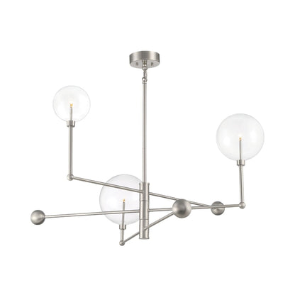 Meridian Glass Chandelier in Detail.