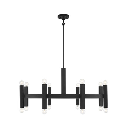 Meridian M100103 Chandelier in Matte Black.