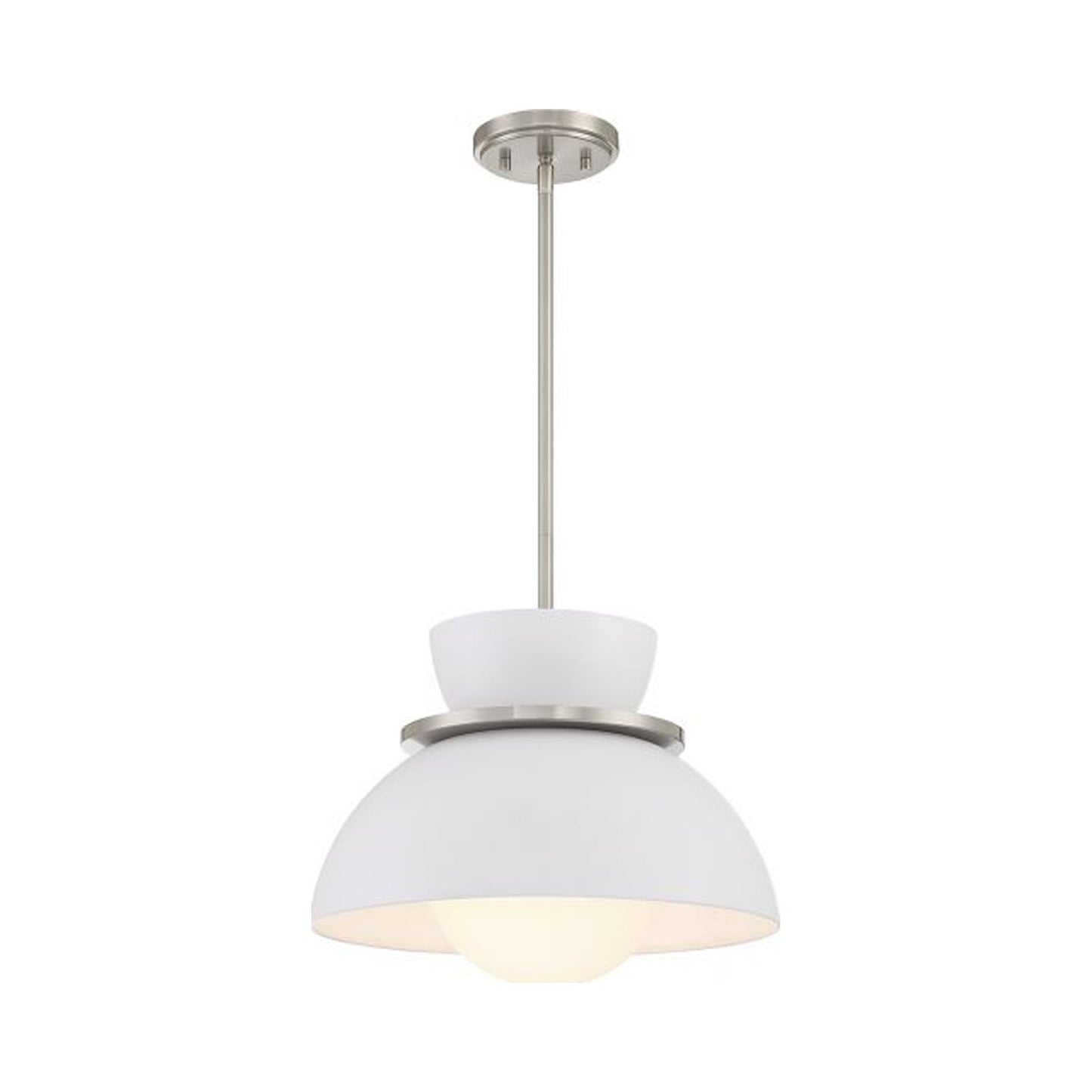 Meridian M7026 Pendant Light in Brushed Nickel.