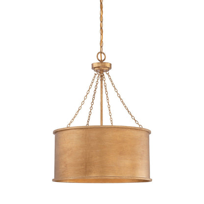 Rochester Pendant Light in Gold Patina (4-Light).