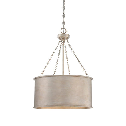 Rochester Pendant Light in Silver Patina (4-Light).