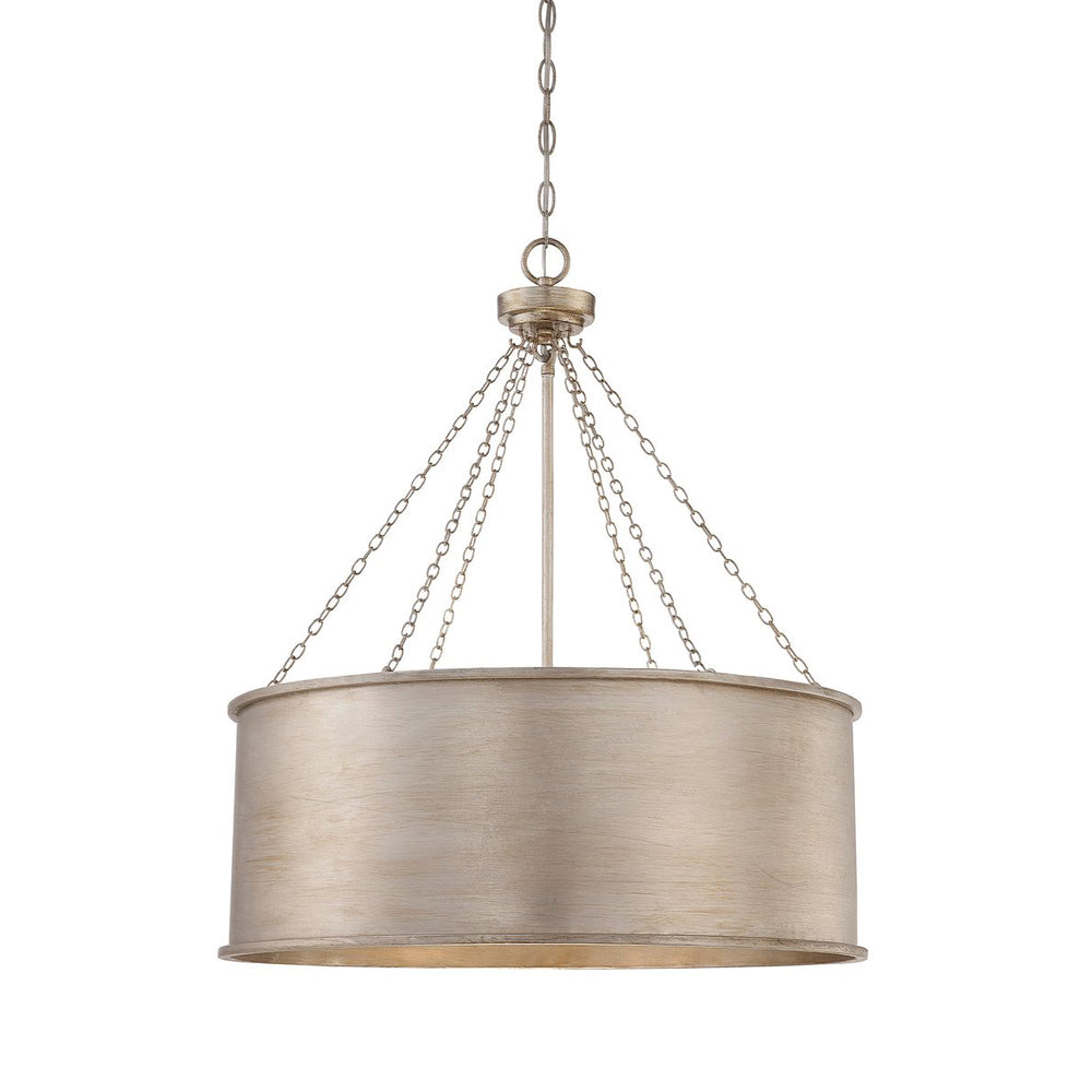 Rochester Pendant Light in Silver Patina (6-Light).