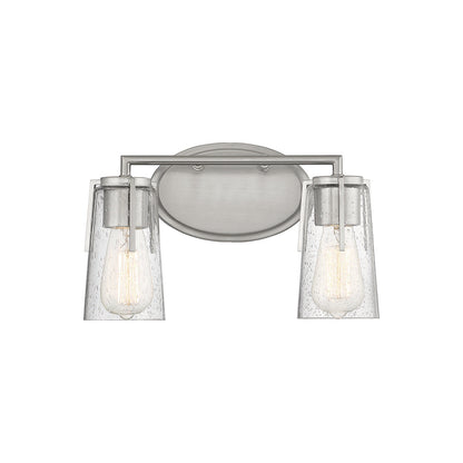 Sacremento Vanity Wall Light in Satin Nickel (2-Light).