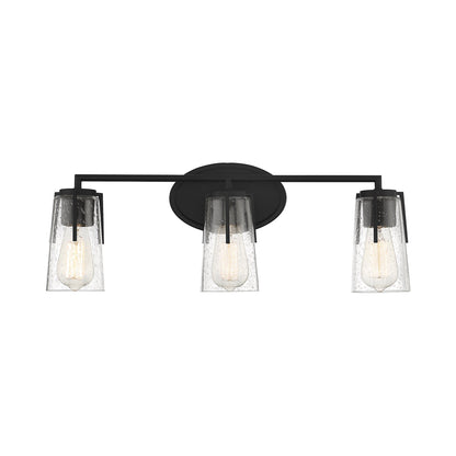 Sacremento Vanity Wall Light in Black (3-Light).