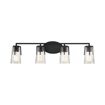 Sacremento Vanity Wall Light in Black (4-Light).