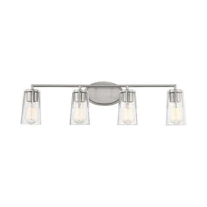 Sacremento Vanity Wall Light in Satin Nickel (4-Light).