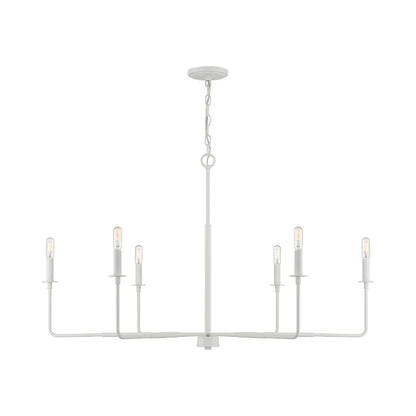 Salerno Chandelier in White Bisque.