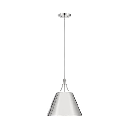 Willis Pendant Light in Polished Nickel.