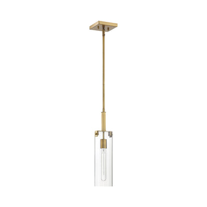Winfield Pendant Light in Warm Brass.