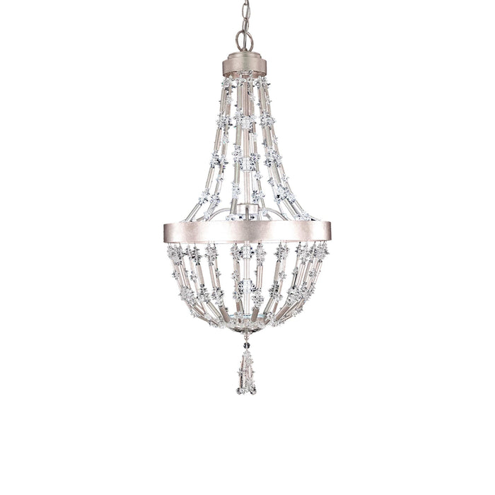 Bali LED Pendant Light in Antique Silver (Small).