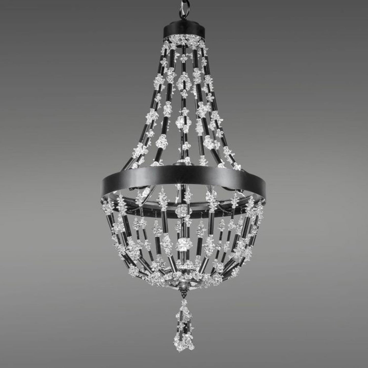 Bali LED Pendant Light in Black (Small).