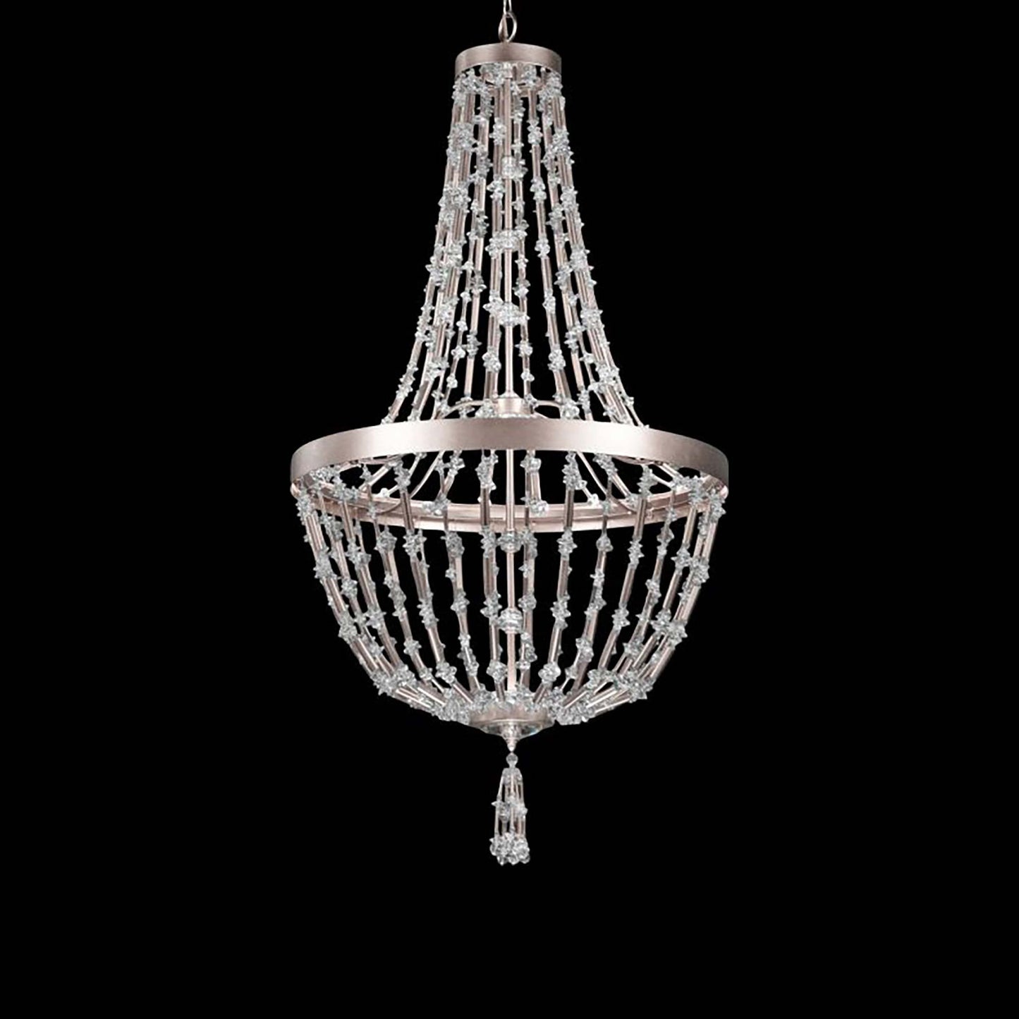 Bali LED Pendant Light in Antique Silver (Large).