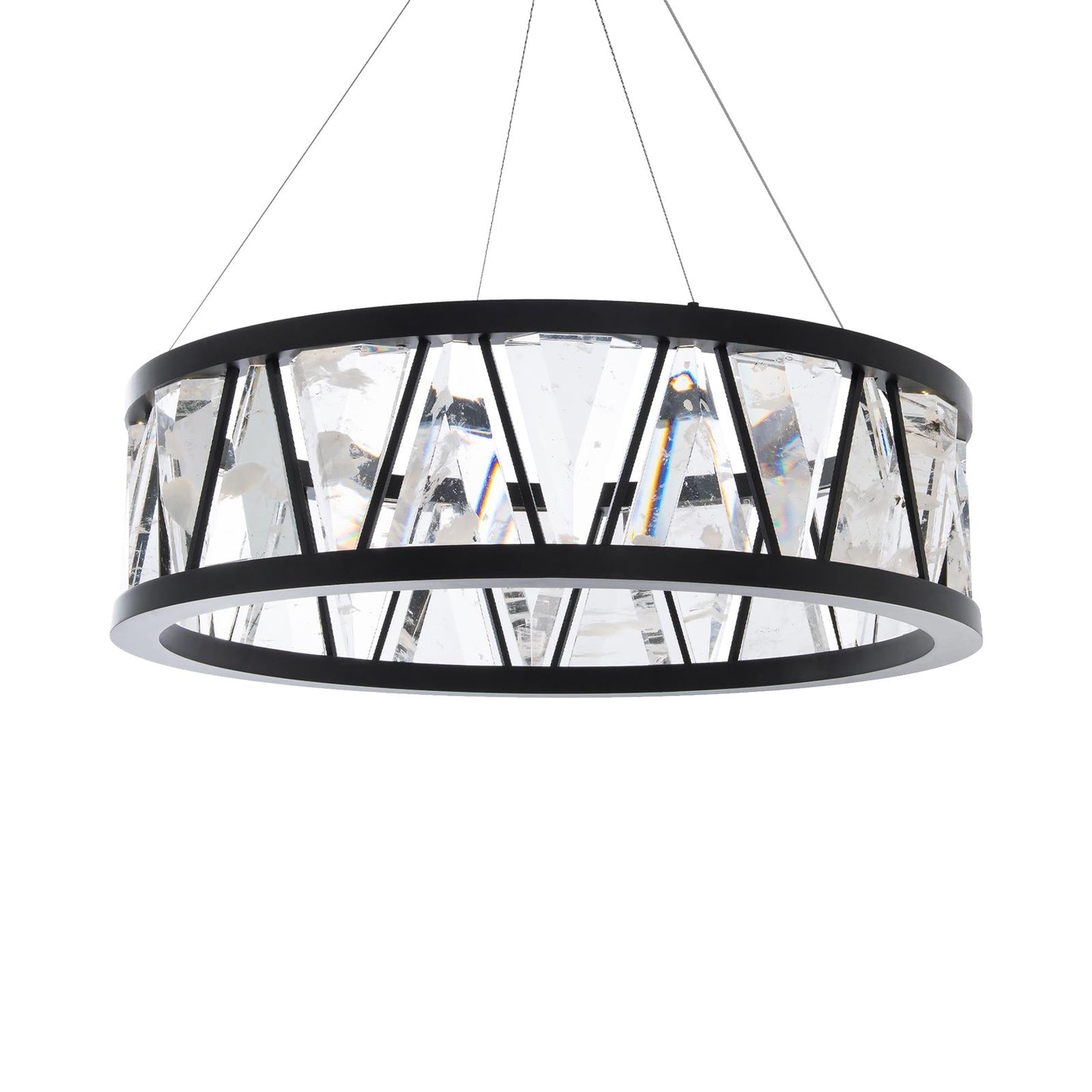 Corinth LED Pendant Light in Black.