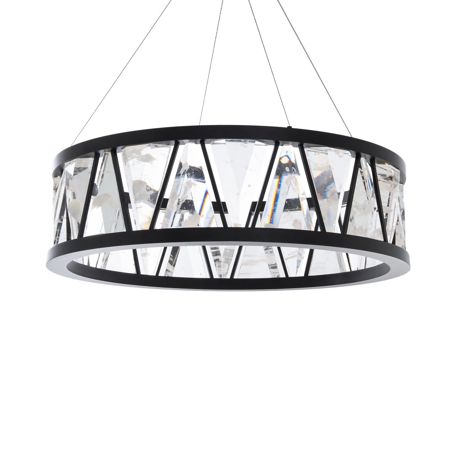 Corinth LED Pendant Light in Black.