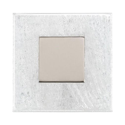 Fragment LED Wall Light in Brushed Nickel.