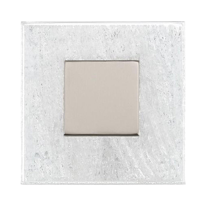 Fragment LED Wall Light in Brushed Nickel.