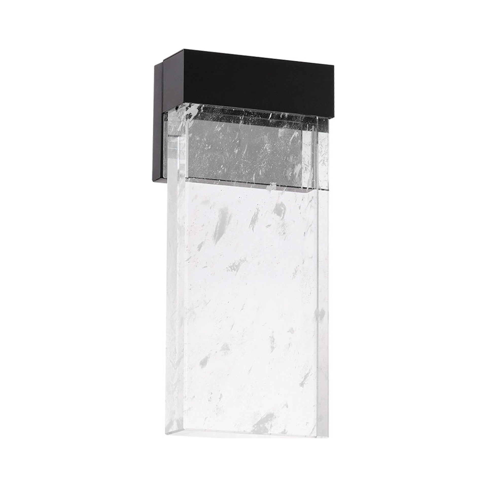 Glacio Modern Black Aluminum LED Dimmable Sconce