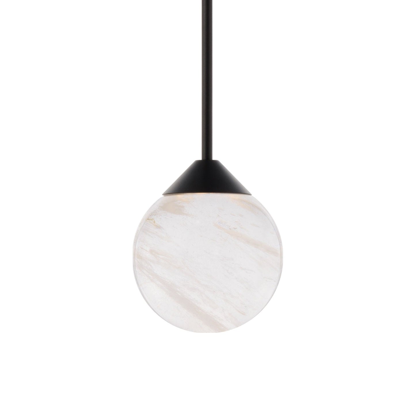 Quest LED Mini Pendant Light in Black.