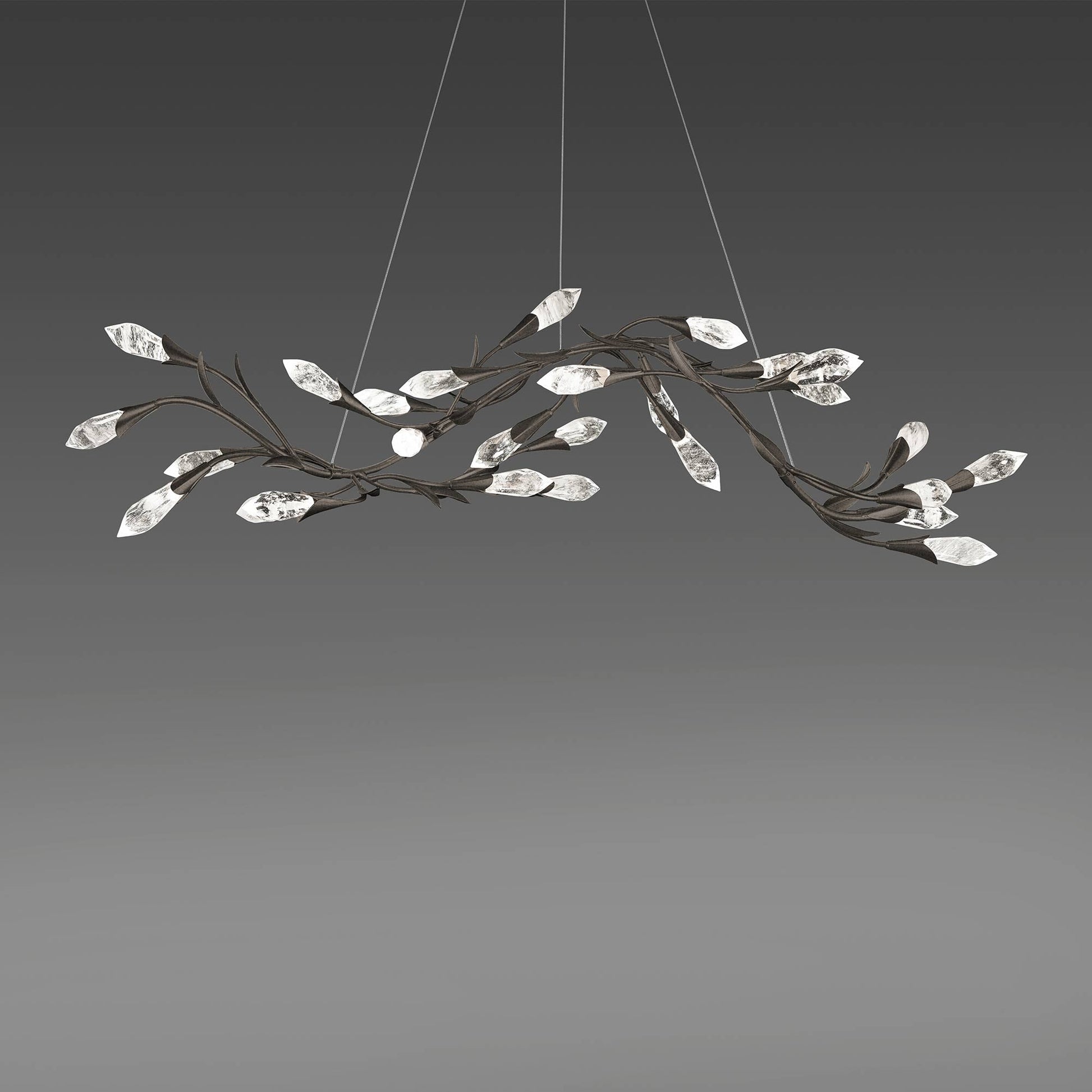 Secret Garden LED Pendant Light in Antique Pewter (Linear).