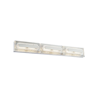 Soiree LED Vanity Wall Light in Polished Nickel (28-Inch).