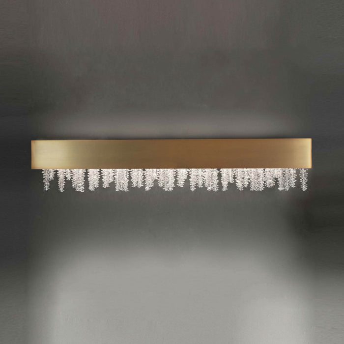 Soleil LED Wall Light in Age Brass (Large).