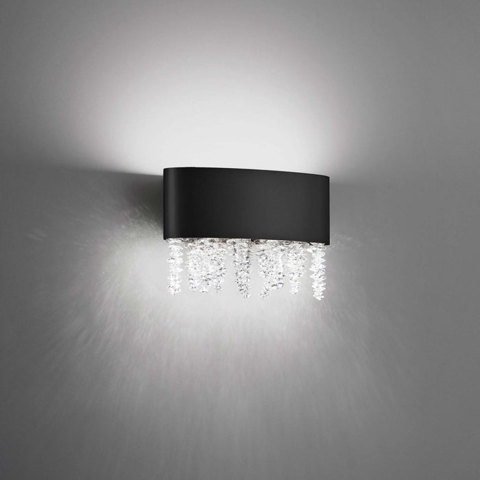 Soleil LED Wall Light in Black (Small).