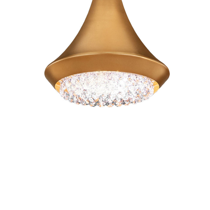 Verita LED Pendant Light in Soft Gold (Small).