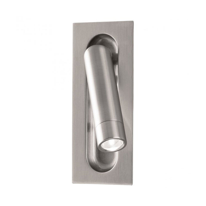 Scope LED Wall Light in Brushed Nickel.